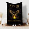 1pc Blanket SPQR Roman Eagle1 Print Design, Lightweight Blanket for Sofa, Bed- Soft &Warm, Gift for All Seasons like Christmas, Halloween