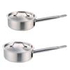Stainless Steel Pot with Sunken Anti-Overflow Lid Corrosion-resistant Frying Pan Even Heat Skillet Induction Cooking Pan Kitchen Essential for
