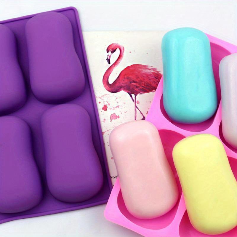 6 Hole Handmade Soap Making Mold Food Grade Silicone Resin Plaster Molds DIY Chocolate Baking Supplies Silicone Soap Form Gift