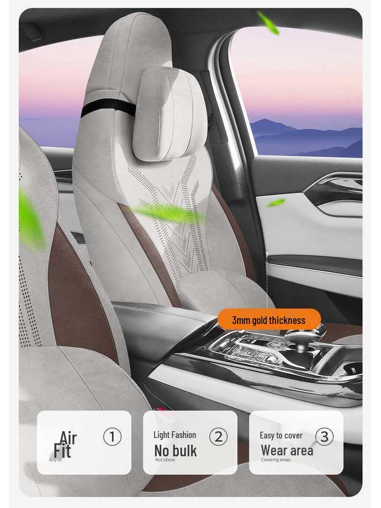 BYD Breathable, Wear-resistant Ramses Qin Plus Seat Cover for Four Seasons - EV/DMI Special Cushion.