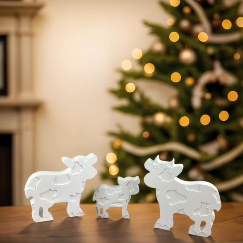 3D Cows Molds Castings Molds Silicone Molds Ornament Plasters Molds Epoxy Resin Molds Chocolate Molds for Craft Making