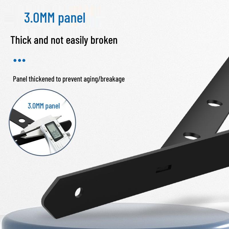 Wall-Mounted Storage Rack with Load-Bearing Support Triangle Bracket