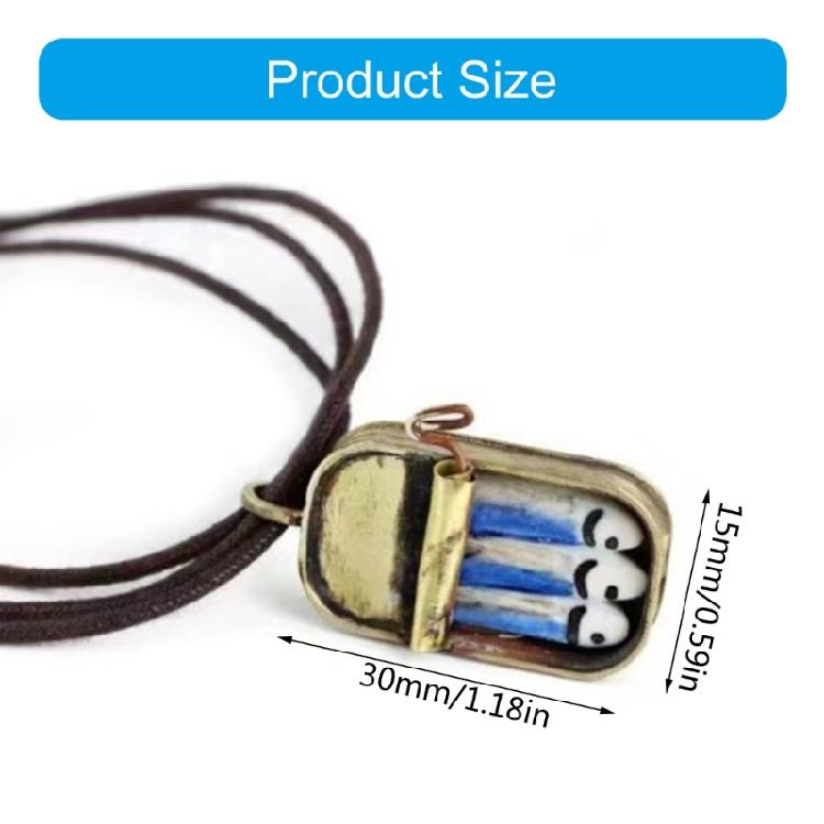 Affascinante Decorazione Lattina di Sardine Collana con Ciondolo Lattina di Sardine di Alta Qualità Per Feste a Tema e Occasioni Speciali