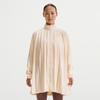 Women's Loose Pleated Long Sleeve Dress