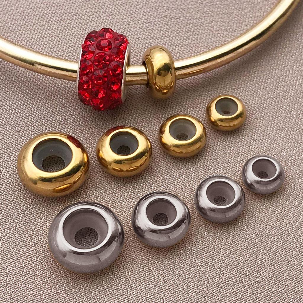 Gold-Plated Stainless Steel Adjustable Bead for DIY Jewelry - Bracelets & Necklaces