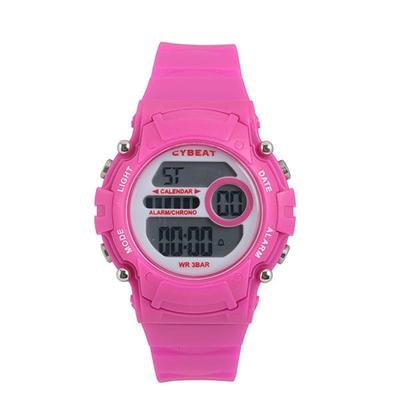 J-AXIS Men's CY16-PI ( CYBEAT Digital Watch Sun Flame) Round Watch Pink Digital