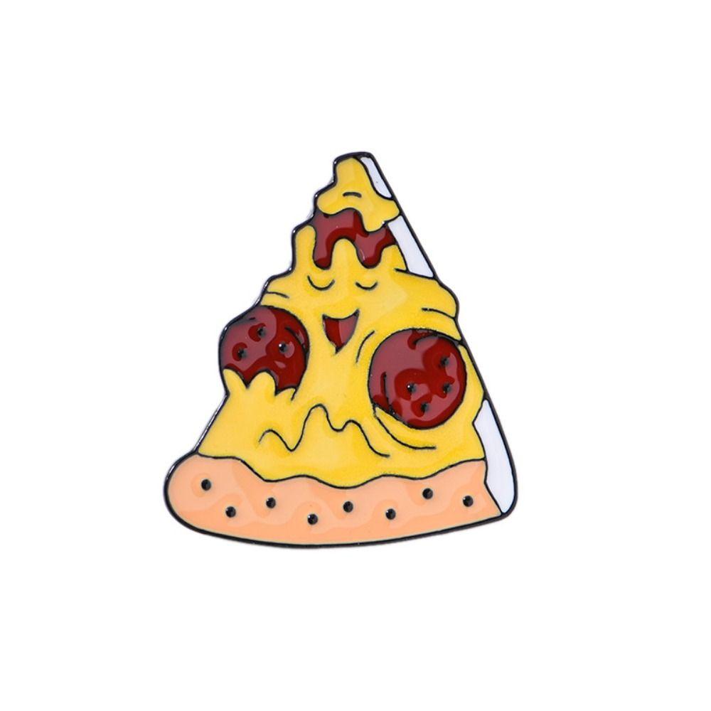 Zinc Zinc Alloy Cartoon Food Brooch Cute Doughnut Brooch Fashion Cartoon Metal Brooch  Ornament Badge