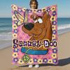 1 Stück Scooby-Doo Schmetterlingsblumen Outdoor-Decke - Überwurfdecke, Weich, Flanelldecken, Wohnzimmer, Reise, Camping-1102127