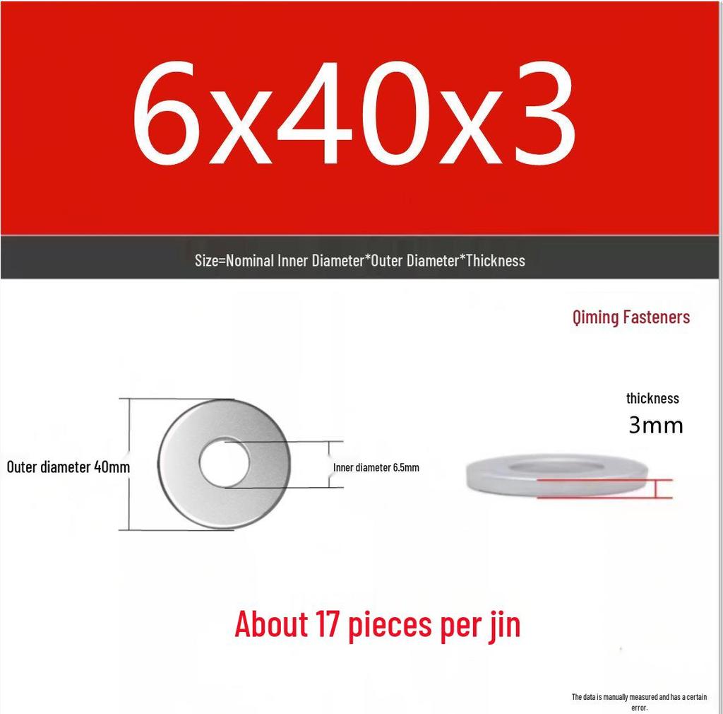 4.8 Grade Galvanized Iron Flat Washer M3-M40 Oversized Metal Screw Gasket Washer