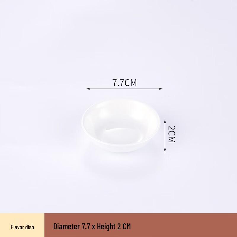 Gold Rim Pure White Bone China Sauce Dishes (10-Pack)
