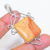 Natural Picture Jasper Gemstone 925 Sterling Silver Jewelry Pendant 2.36" ZS-126