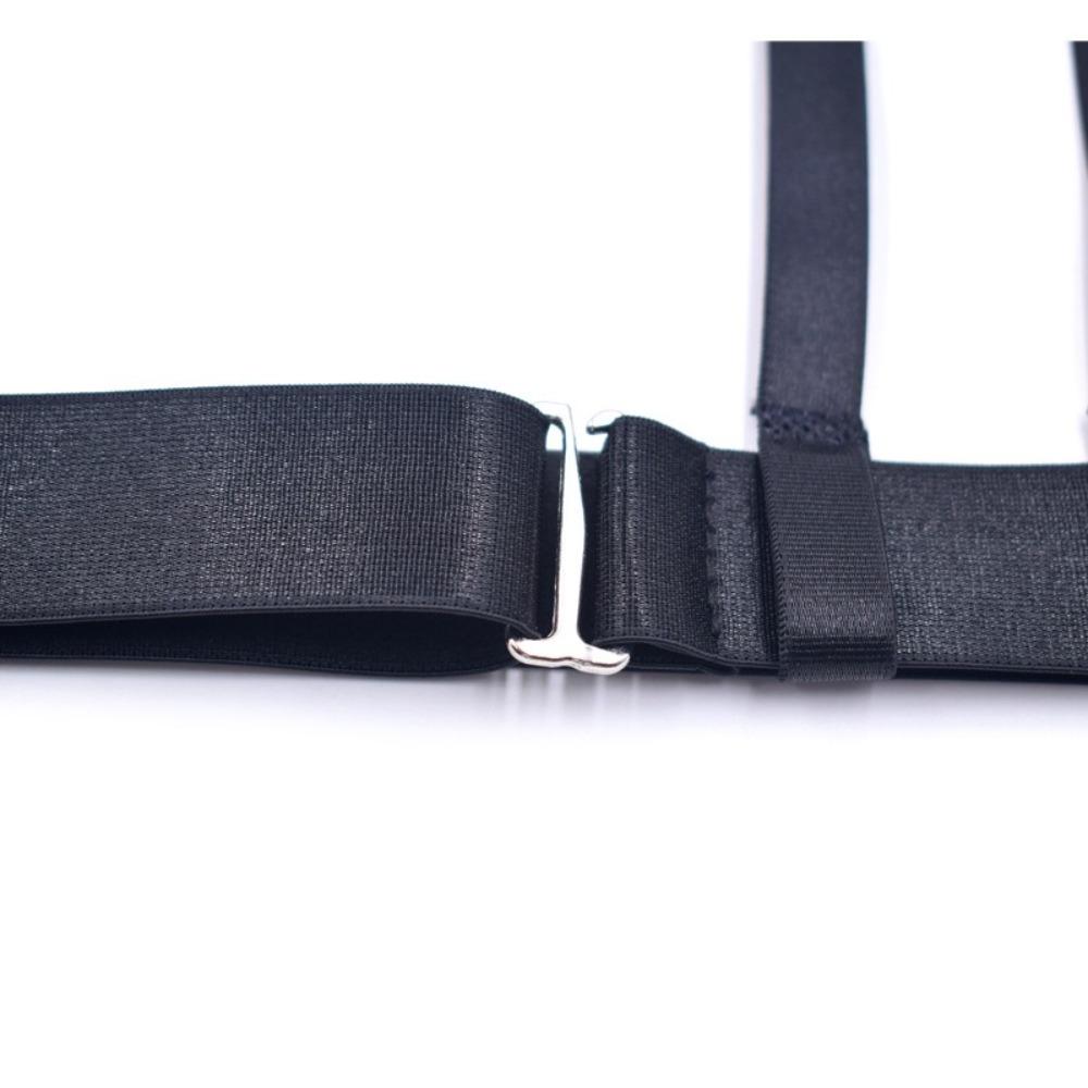 4/6 Fermagli Metallici Porta Calzini Elastici Sospensori Gamba Bretelle Uniforme
