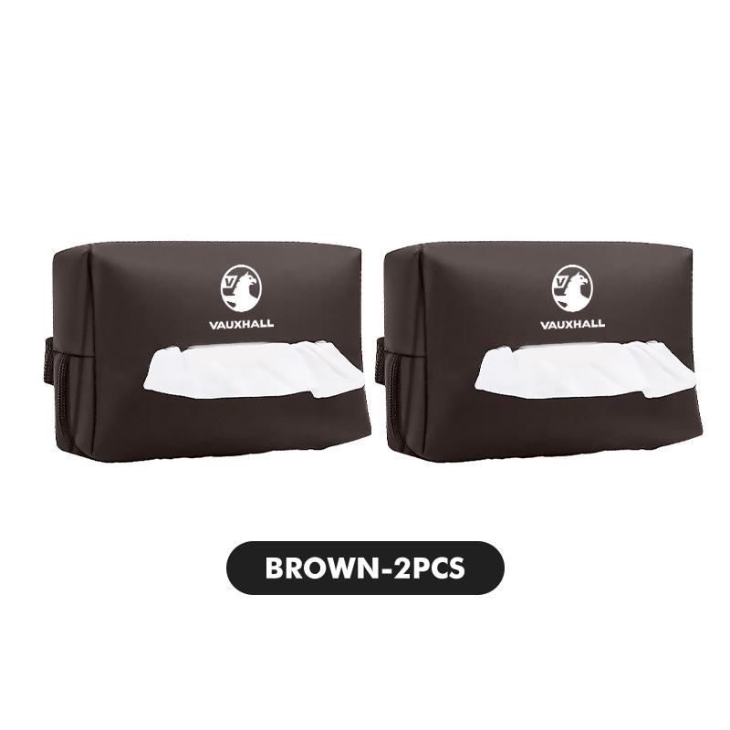 Leather Car Seat Tissue Box Hanging Bag Headrest Paper Cover For Vauxhall Tigra Corsa VXR Astra D G J H Zafira Vectra