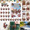 Children Christmas Calendar Windows Holiday Box Multifunctional 24-Day Countdown Chicken Advent with Easy-Open Decoration Family