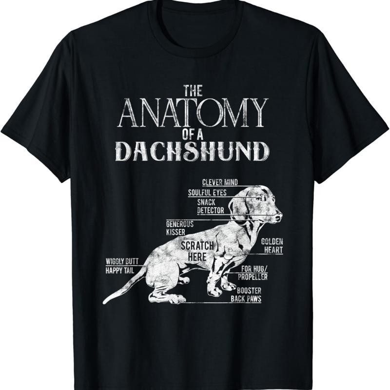 

Funny Dachshund Design Outfit Dog Lover s T Shirt - Men s Summer Cotton Graphic Tee S разноцветный