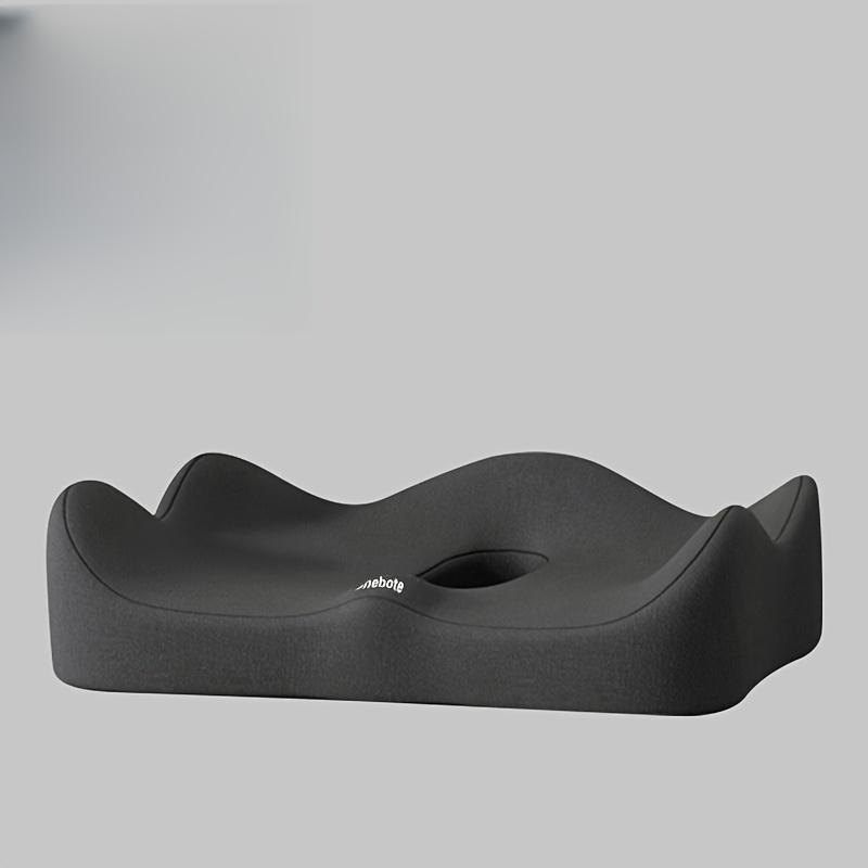 

1pcErgonomic Memory Foam Seat Cushion with Hollow Breathable Design, Soft Stretch Polyester for Wheelchairs, Car & Office Chairs чёрный