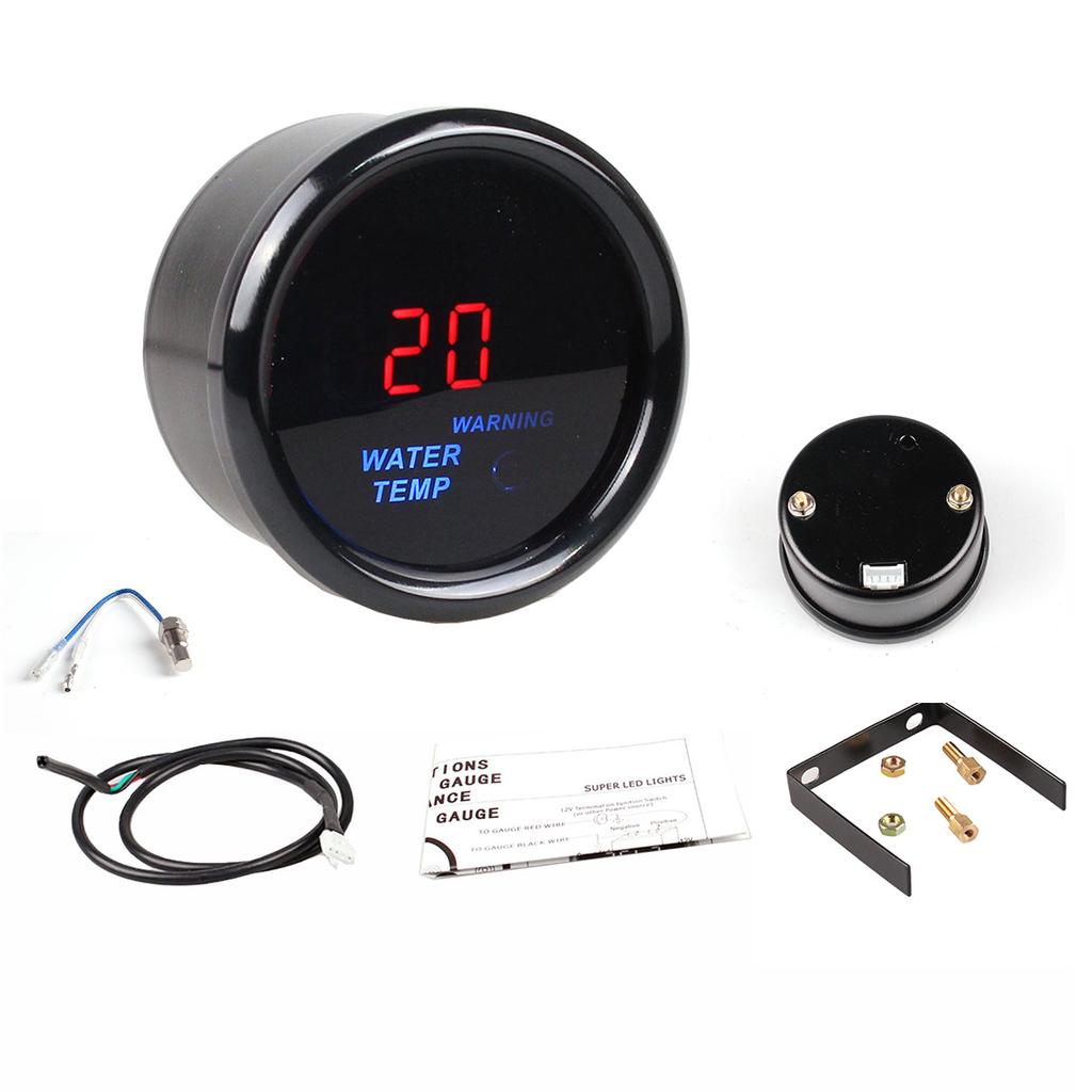 52mm Car Digital Auto Gauge Turbo Boost Bar Oil Pressure Water Temp Tachometer