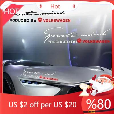 New Car Front Head Light Eyebrow 3D Sticker Engine Hood Sport Design Styling For Volkswagen Tiguan Golf-4 5 6 7 MK6 B5 B6 B