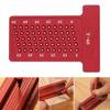 T-square, T-ruler, direct marking, aluminum, high-precision carpenter's marking tool, right-angle gauge, measurement tool (red)