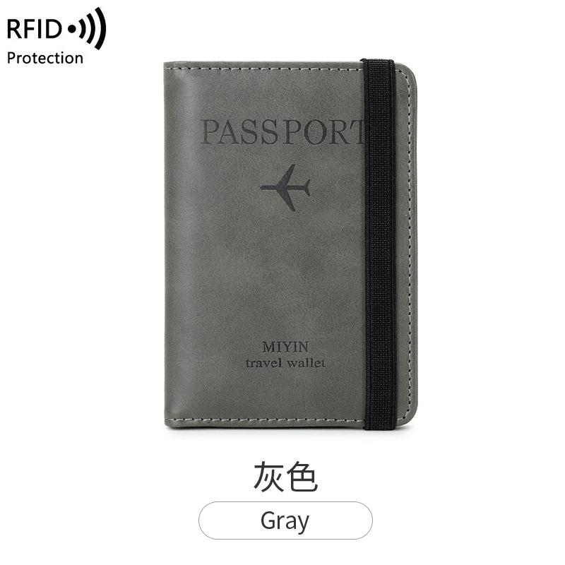 Passport bag Women's new elastic band vaccine card cover Document bag Multifunctional travel passport case