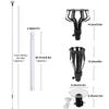 Light Bulb Changer 13FT Household Light Removal Tool With Basket And Suction Cup Telescopic Bulb Changer For Indoor Chandelier