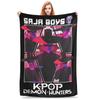 Saja Boys But Daddy I Love Him Kpop Demon Hunters Blanket Multiple Sizes Warm Cozy Fluffy  Throw Blankets for Couch Sofa and Bed