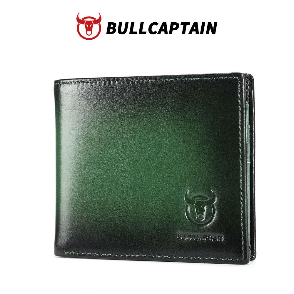Wallet Men's Leather Short Anti Theft Brush Multi Slot Head Layer Soft Leather Wallet Clip