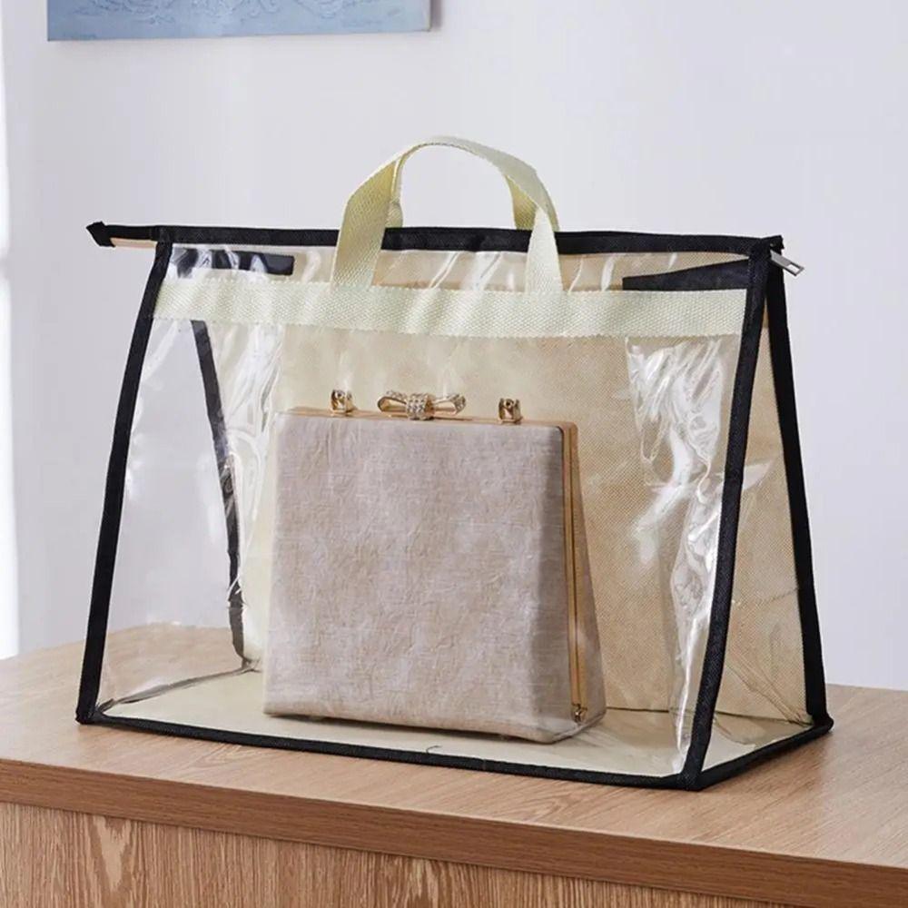 PVC Storage Bag Hanging Dustproof Bag Storage Box Handbag Dust Bag Travel