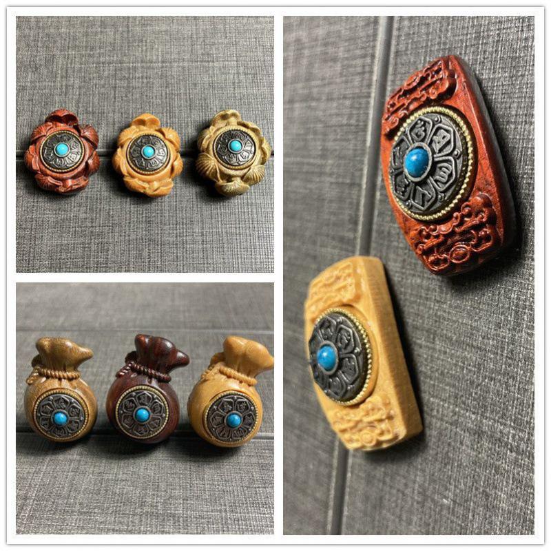 Rosewood Sandalwood Six-Character Mantra Rotating Lotus Bracelet
