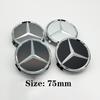 4pcs/lot 75mm wheel Hub Cap Emblem badge for Mercedes Benz C180 C200 E200 E260 E300 ML350 A1714000025 W230 W210 W211 W221 W219 CI1