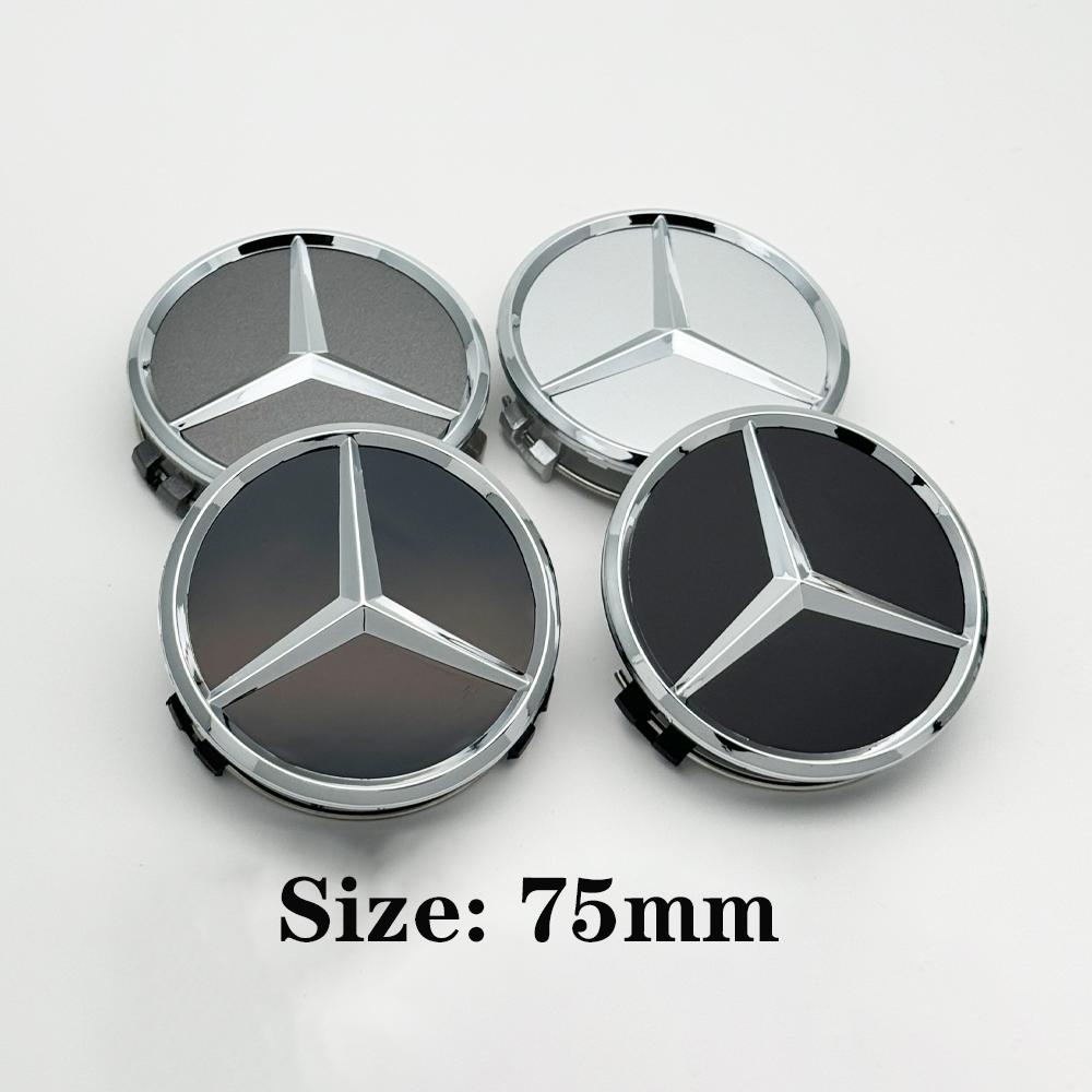 4pcs/lot 75mm wheel Hub Cap Emblem badge for Mercedes Benz C180 C200 E200 E260 E300 ML350 A1714000025 W230 W210 W211 W221 W219 CI1