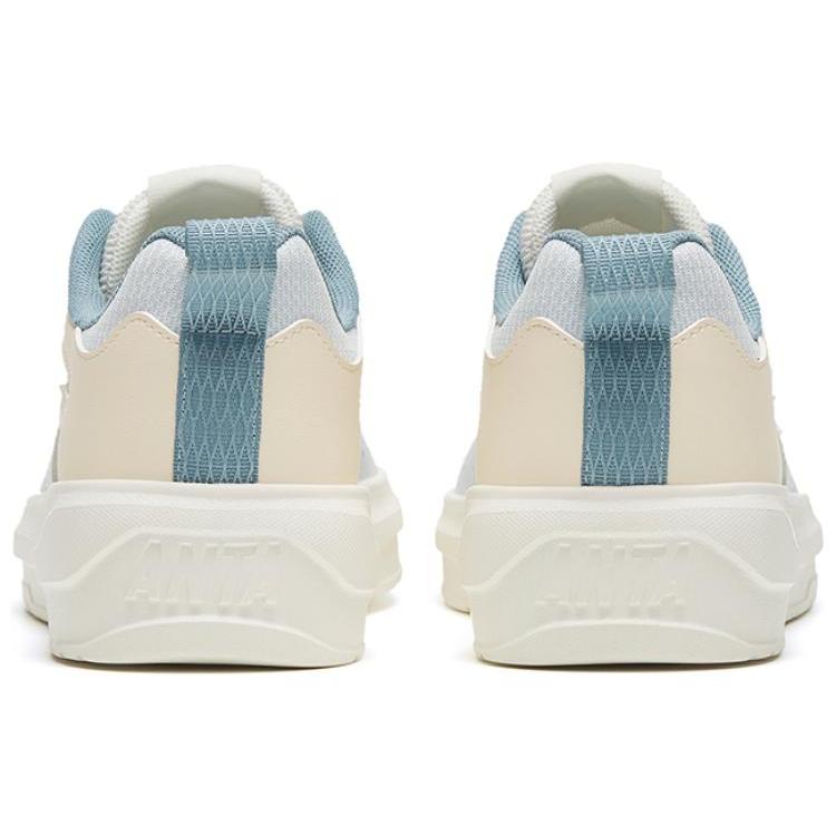 Anta Slip Resistant, Abrasion Resistant, Lightweight Low top Skateboard Shoes Women's Oat White 922328060-2