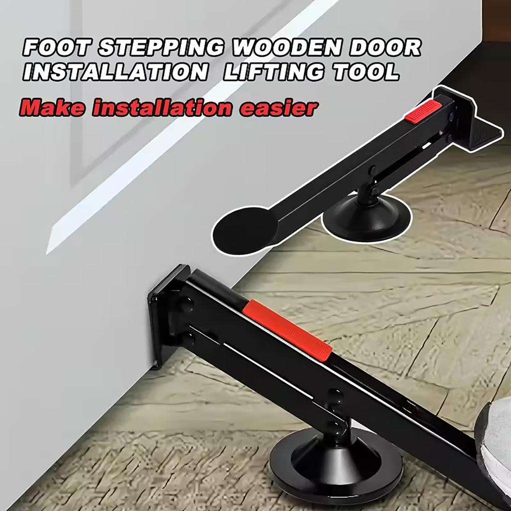 Swivel-Type Door And Board Lifter, Door Lifter Installation Tool, Black