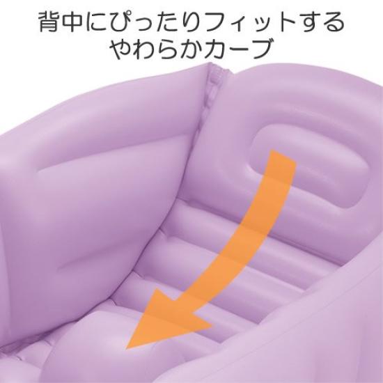 Richell Fluffy Baby Bath W Purple To 6 (Newborn Months)