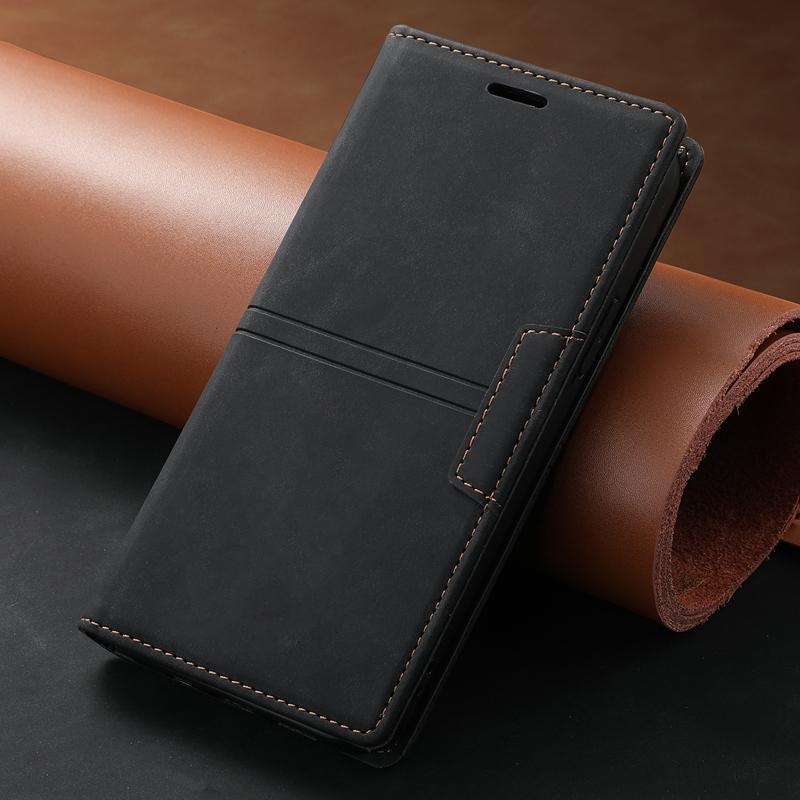 Mode Leder starke magnetische Flip Wallet Case Tasche für iPhone Samsung Huawei Xiaomi OPPO Motorola Telefon geprägte Kartensteckplätze Ständer Halter Rückseite Abdeckungen