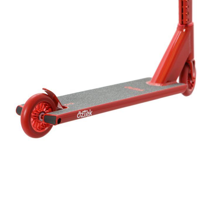 Trottinette freestyle - AZTEK - Architect - Cardinal Red - Aluminium aéronautique - Maniabilité optimisée