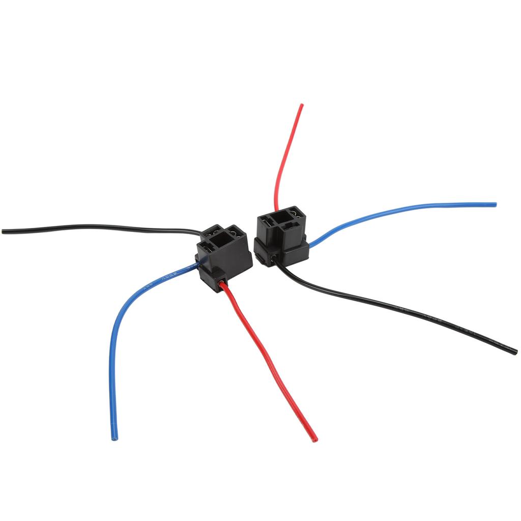 2 Stück Scheinwerferfassungen H4 4 Schwarz Scheinwerferkabelbaum mit Kabel für Industrieanlagen