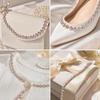 1PCS 1 Yard Length Rhinestone Chain Close Chain Crystal Applique Rhinestone Trim  DIY Sewing