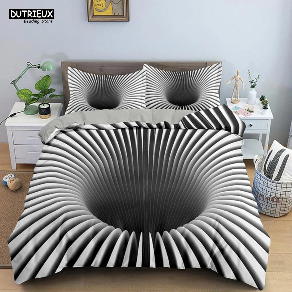 Psychedelic Digital Printing Bedding Set 3D Duvet Cover Set Microfiber Adults Women Queen King Twin Full Size Duvet Cover