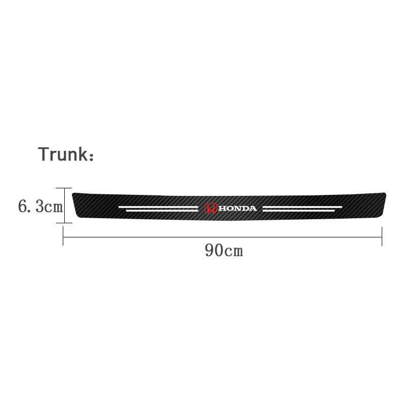 

Car Front Rear Door Threshold Stickers Emblem Carbon Fiber For Honda Civic FIT Accord Prelude CRV 5th City CRZ CRX Jazz Pilot
