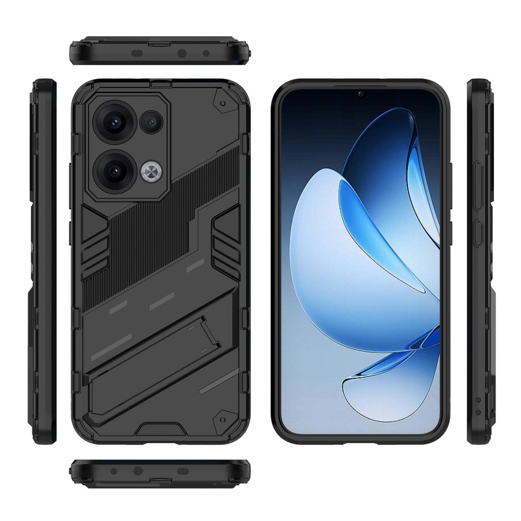 For Oppo Reno13 5G (Global) Case PC + TPU Shockproof Phone Cover with Kickstand