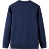 Anta Solid Color Round Neck Comfortable Breathable Versatile Casual Fleece Thickened Sweatshirt Men sweatshirt Deep-Night-Blue 152447729N-2