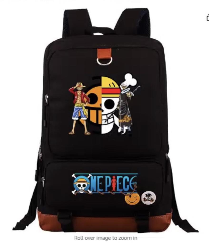 Anime Cartoon Print Teen Student Schoolbag Large Capacity Travel Bag Men And Women Backpack