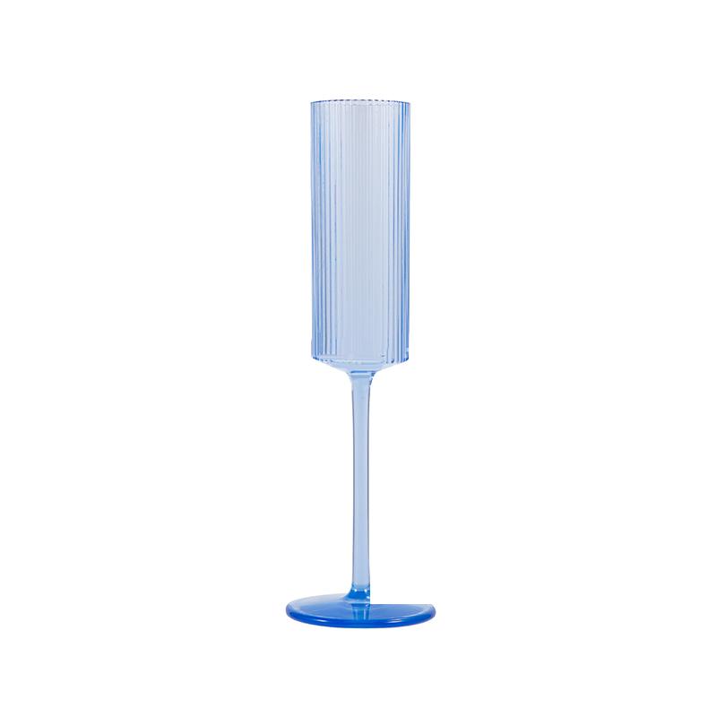 175ML Transparent Striped Plastic Goblet Unbreakable Wine Glass Luxury Cocktail Champagne Cup For Party Drinkware