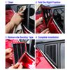 For Toyota C-HR CHR 2016-2025 Car Rear Louver Window Side Shutter Cover Trim Sticker Vent Scoop ABS Carbon Fiber Accessories