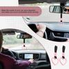2PCS Heart Shaped Car Handle Straps, Rear Bumper Warning Keychain Ring With Drift Charm For Car Exterior Interior Accessories (Pink)