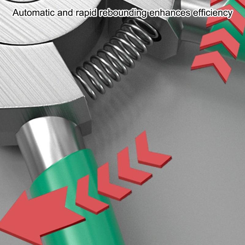 Carbon Steel Crafting Clip Pliers For Secure Glass Copper Rod Trimming With Improved Friction Coated Tip