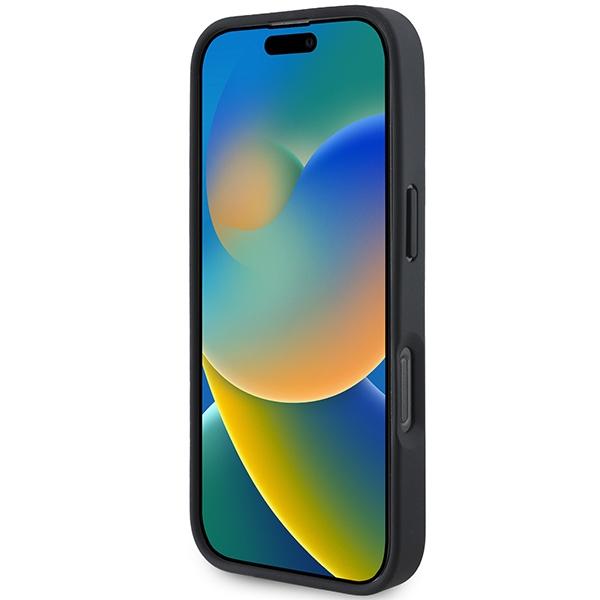 Mercedes Mehmp16X23Rbark Iphone 16 Pro Max 6.9 Czarny/Black Hardcase Teksturowana I Gładka Skóra Magsafe