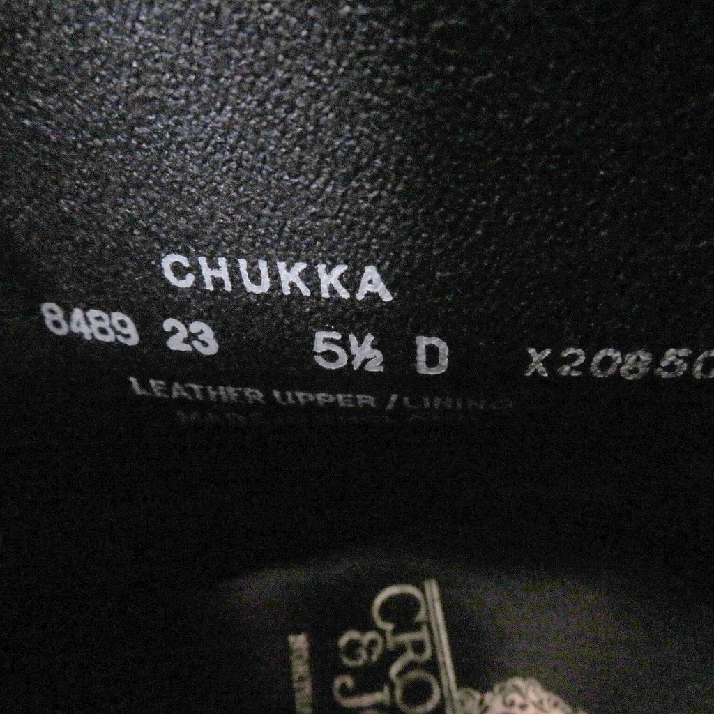 Pristine CROCKETT&JONES Ankle boots CHUKKA Dark navy Suede leather mens 5.5 Used