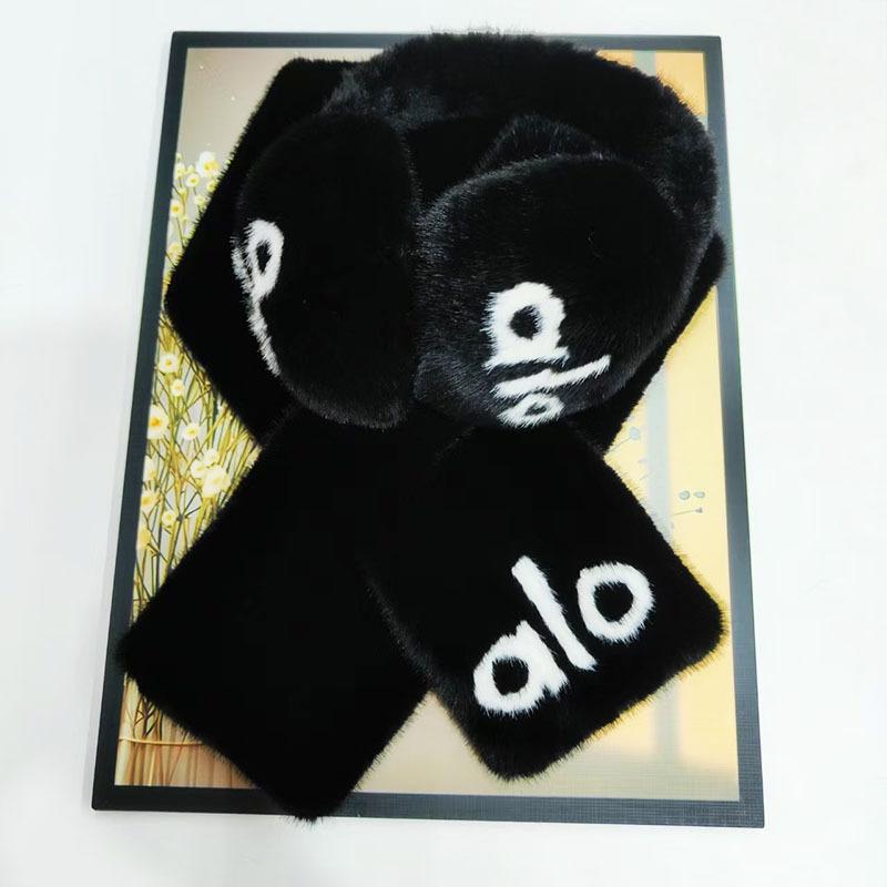 Camellia imitation rabbit fur scarf 23 winter fashionable and elegant women's warm neck cover neck protection small fragrant wind scarf